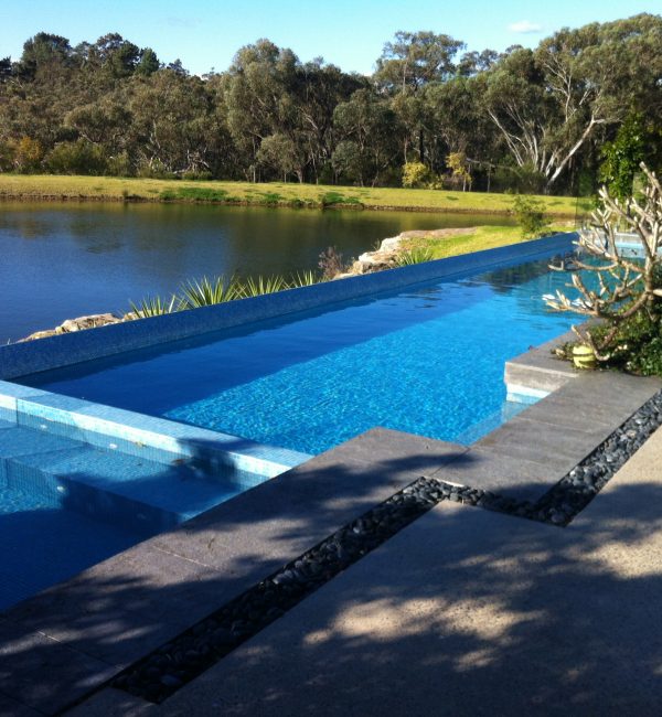 Large Ocean colour pool with spa, Dural